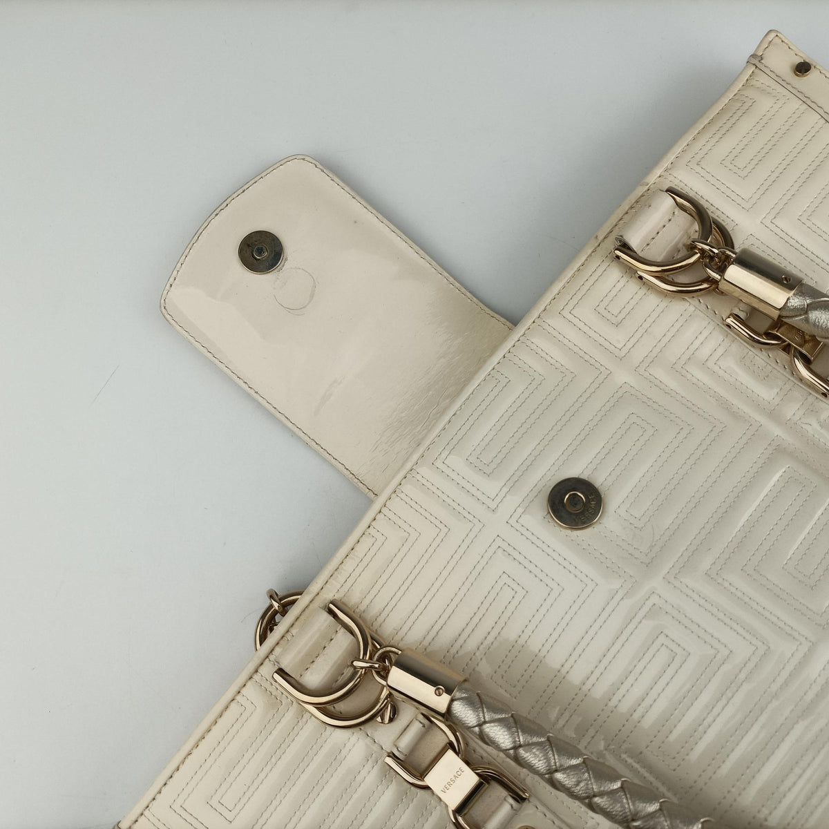 Snap Out Of It White Patent スナップアウト オブ イット ホワイト パテント