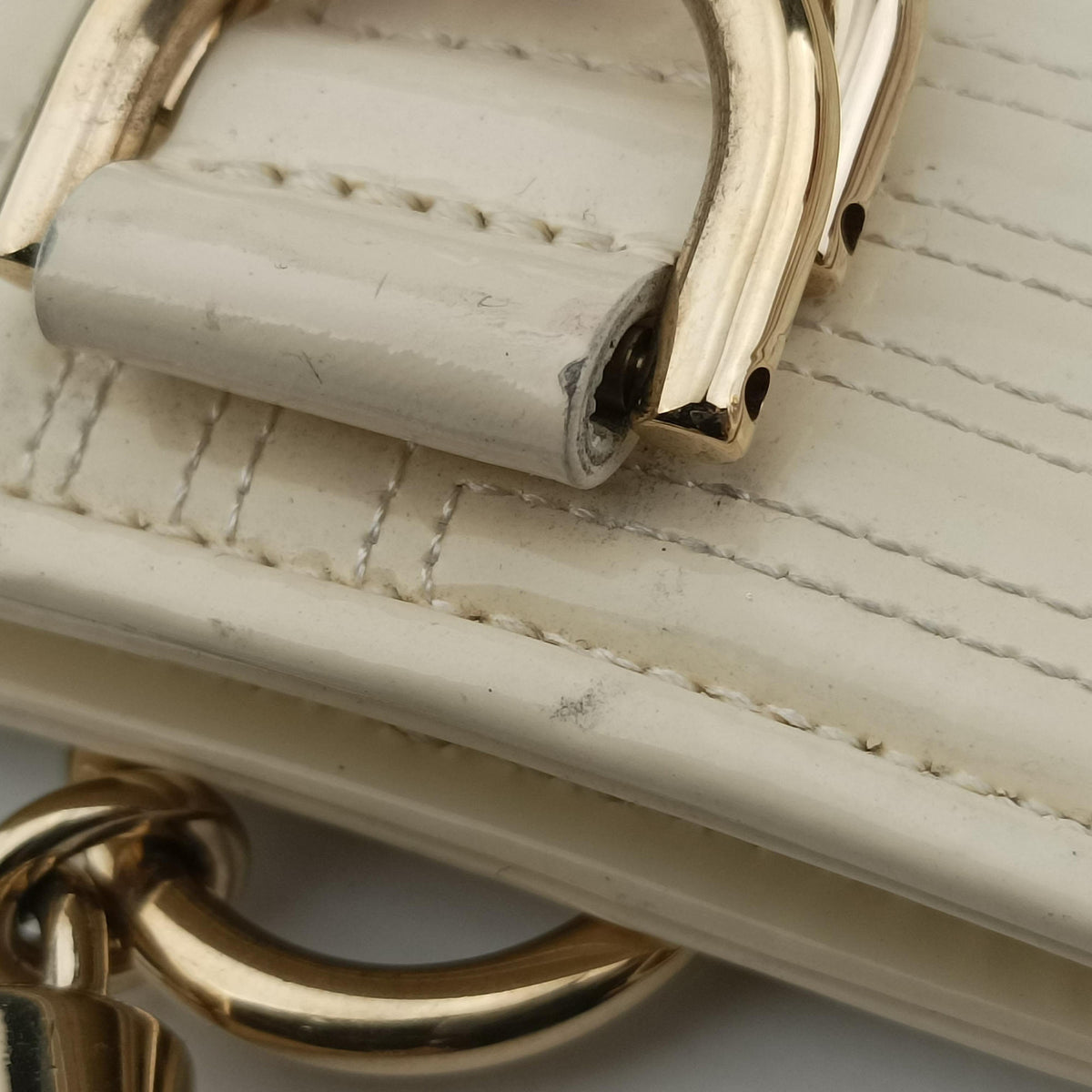 Snap Out Of It White Patent スナップアウト オブ イット ホワイト パテント