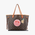 Neverfull MM brown×multicolor Monogram Canvas SF3107 IC ChipネヴァーフルMM モノグラム/ブラウン×マルチカラー モノグラムキャンバス SF3107 ICチップ