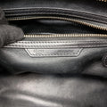 Luggage Mini Shopper Black×Blue×Red Leather×Ponyhair U-GA-0123ラゲージミニショッパー ブラック×ブルー×レッド レザー×ハラコ U-GA-0123