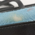 Luggage Mini Shopper Black×Blue×Red Leather×Ponyhair U-GA-0123ラゲージミニショッパー ブラック×ブルー×レッド レザー×ハラコ U-GA-0123