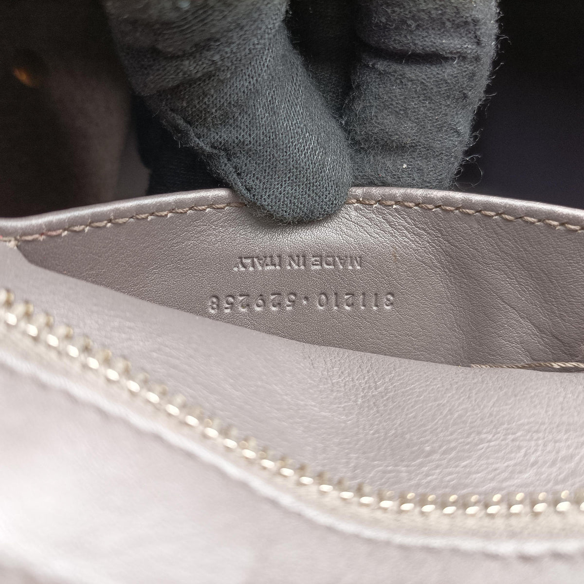 Y Ligne Petit Cabas Grey Leather 311210 311210.529258Yライン プチカバス グレー レザー 311210 311210.529258