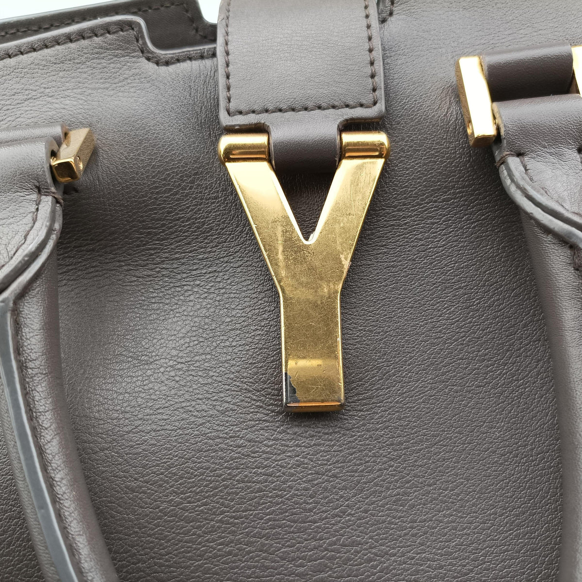Y Ligne Petit Cabas Grey Leather 311210 311210.529258Yライン プチカバス グレー レザー 311210 311210.529258