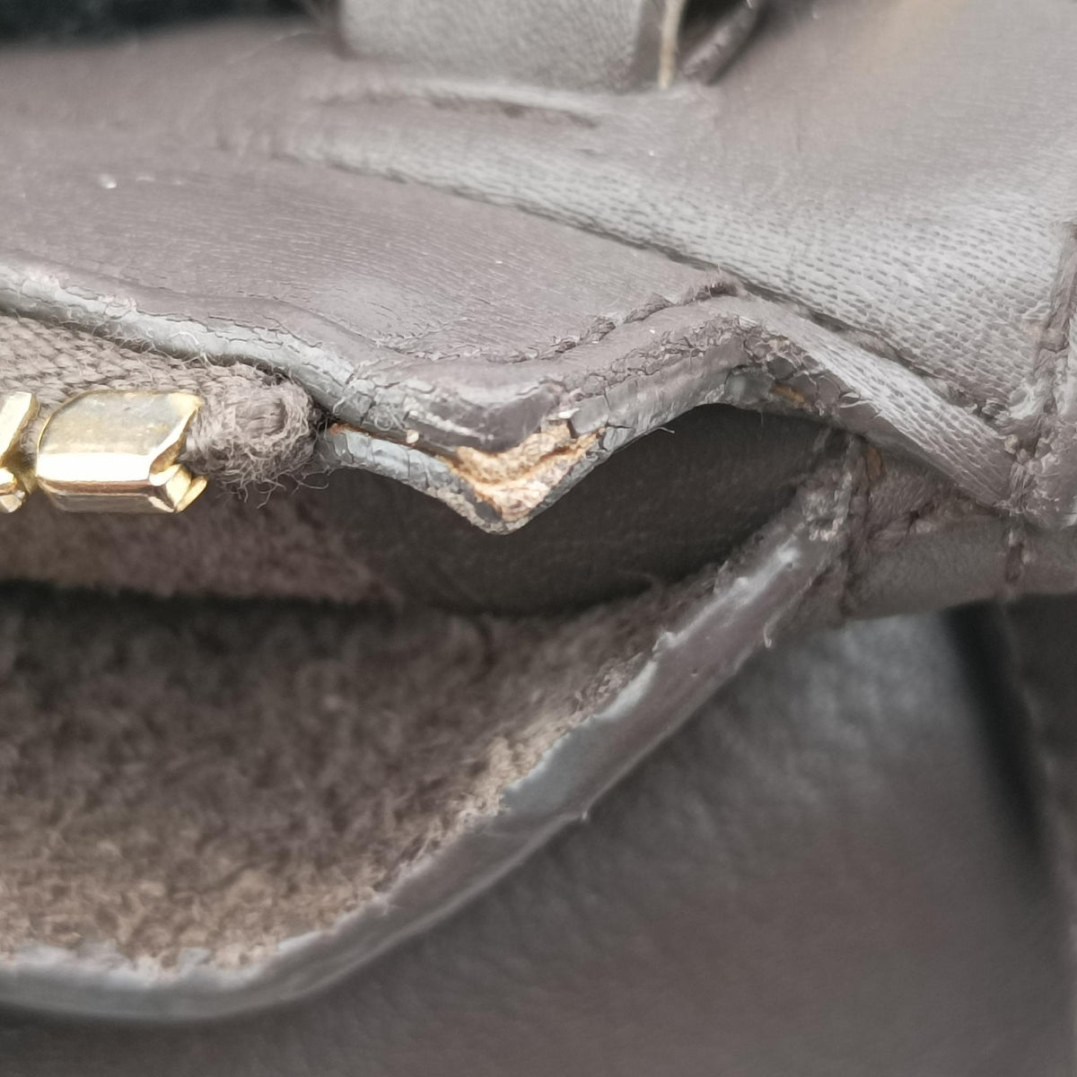 Y Ligne Petit Cabas Grey Leather 311210 311210.529258Yライン プチカバス グレー レザー 311210 311210.529258