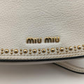Miu Lady White Leather 37ミュウレディ ホワイト レザー 37