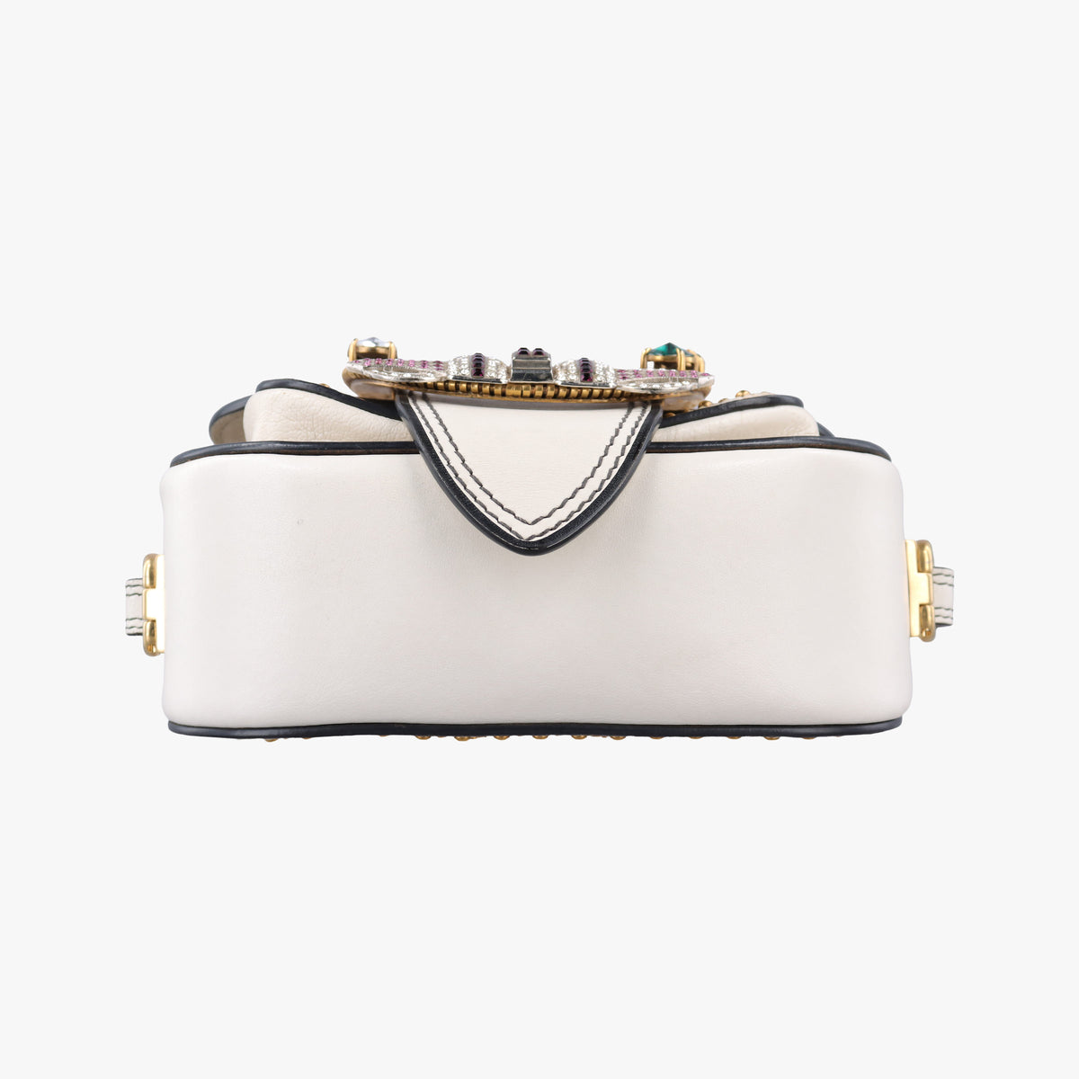 Miu Lady White Leather 37ミュウレディ ホワイト レザー 37