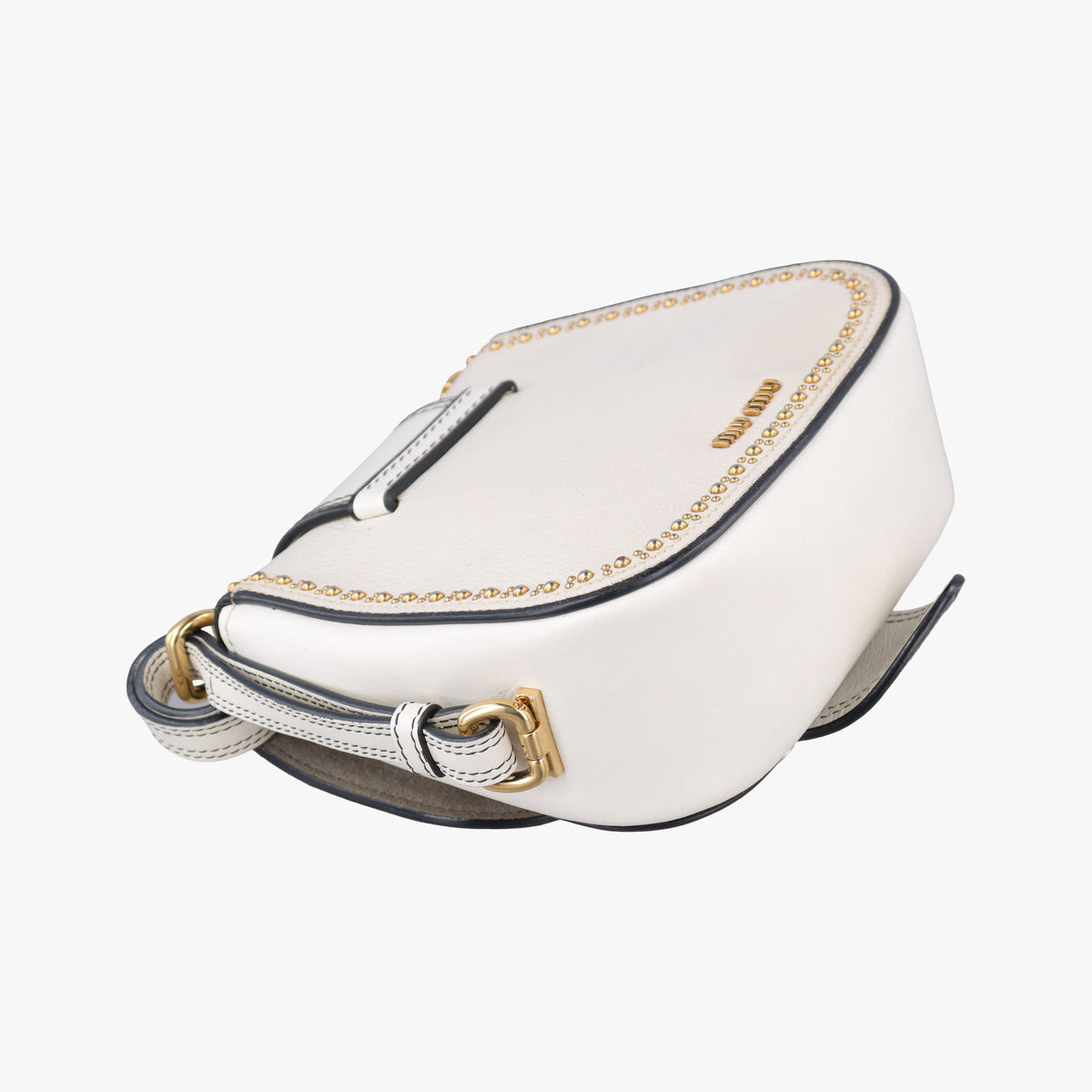 Miu Lady White Leather 37ミュウレディ ホワイト レザー 37