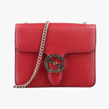 Interlocking G Red Leather 510304 B031335839インターロッキングG レッド レザー 510304 B031335839