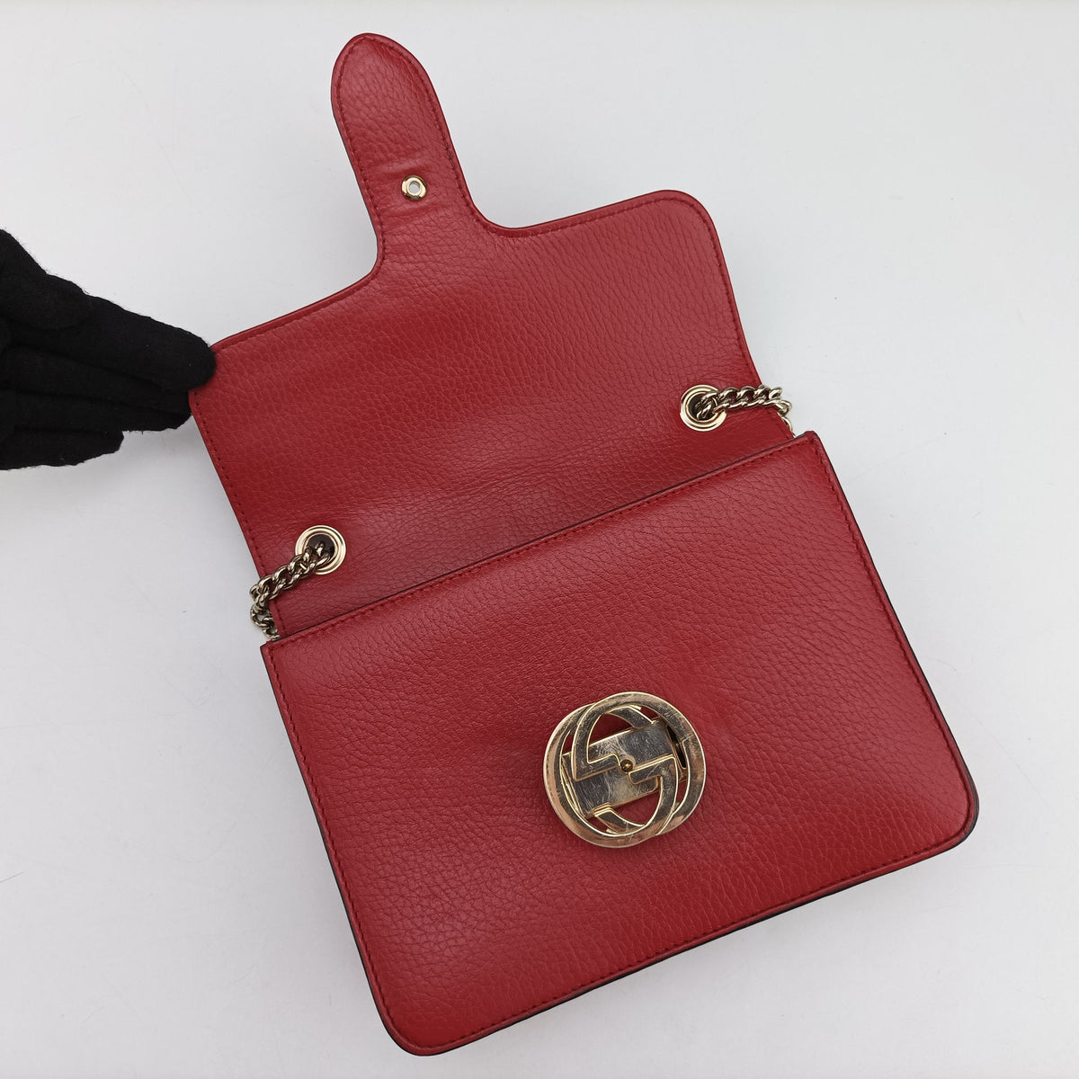 Interlocking G Red Leather 510304 B031335839インターロッキングG レッド レザー 510304 B031335839