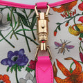 Flora Jackie Pink×Multicolour canvas×leather 550152 C027717230フローラ ジャッキー ピンク×マルチカラー キャンバス×レザー 550152 C027717230