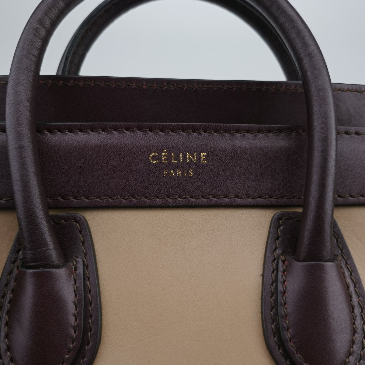 luggage nano shopper Beige×brown Leather×Suede S-CU-0122ラゲージナノショッパー ベージュ×ブラウン レザー×スエード S-CU-0122