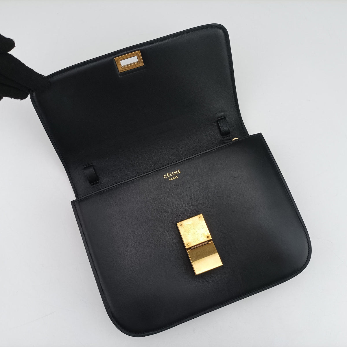 Classic Box Black Leather U-CE-0111クラシックボックス ブラック レザー U-CE-0111