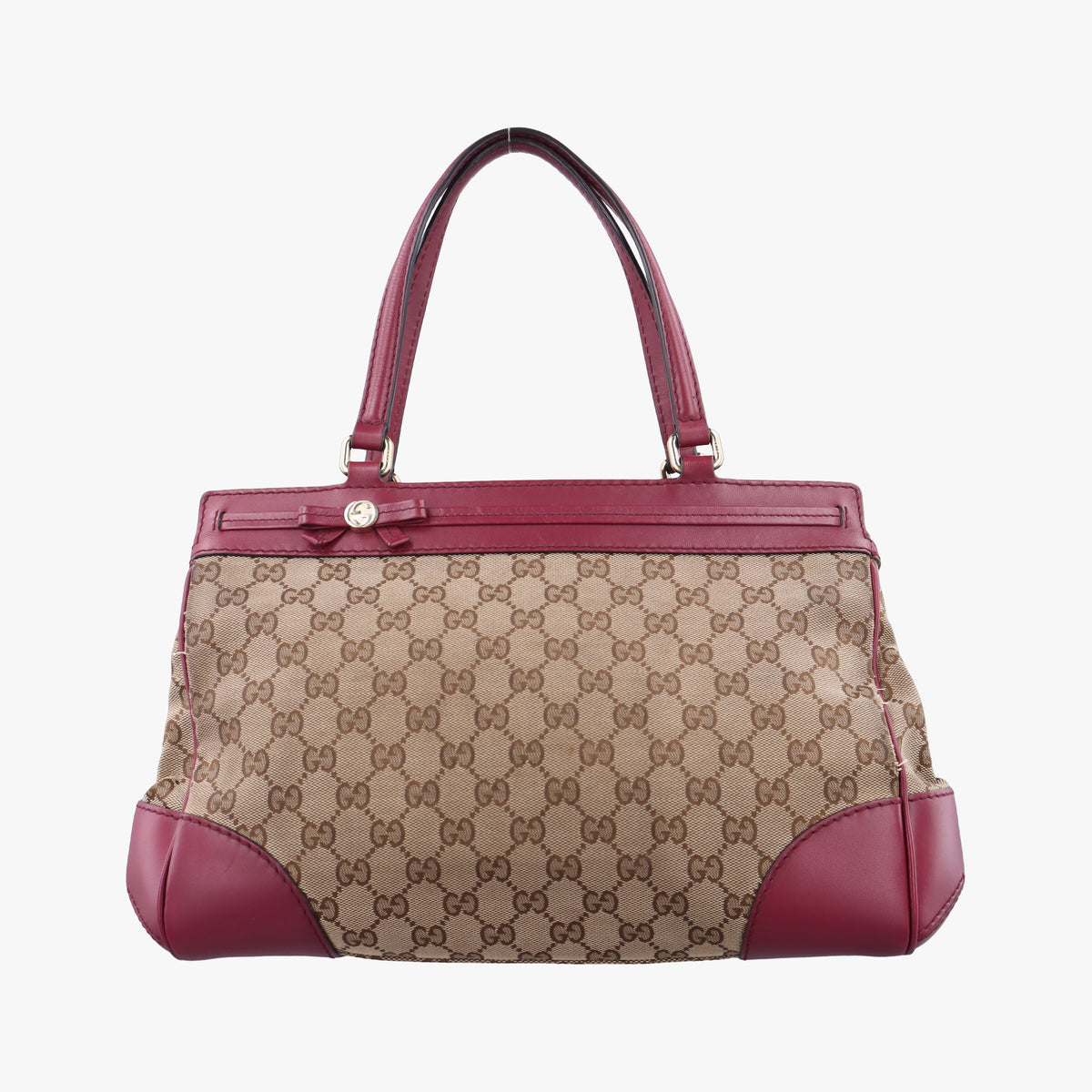 Guccissima Mayfair beige×rose red canvas×leather 257063 I9390936グッチシマ メイフェア ベージュ×ローズレッド キャンバス×レザー 257063 I9390936