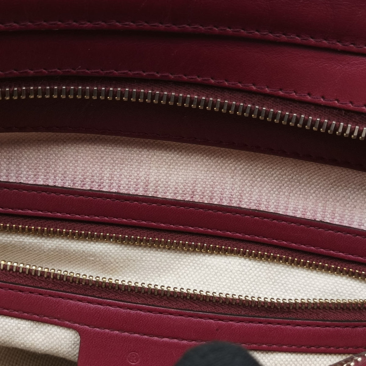 Guccissima Mayfair beige×rose red canvas×leather 257063 I9390936グッチシマ メイフェア ベージュ×ローズレッド キャンバス×レザー 257063 I9390936