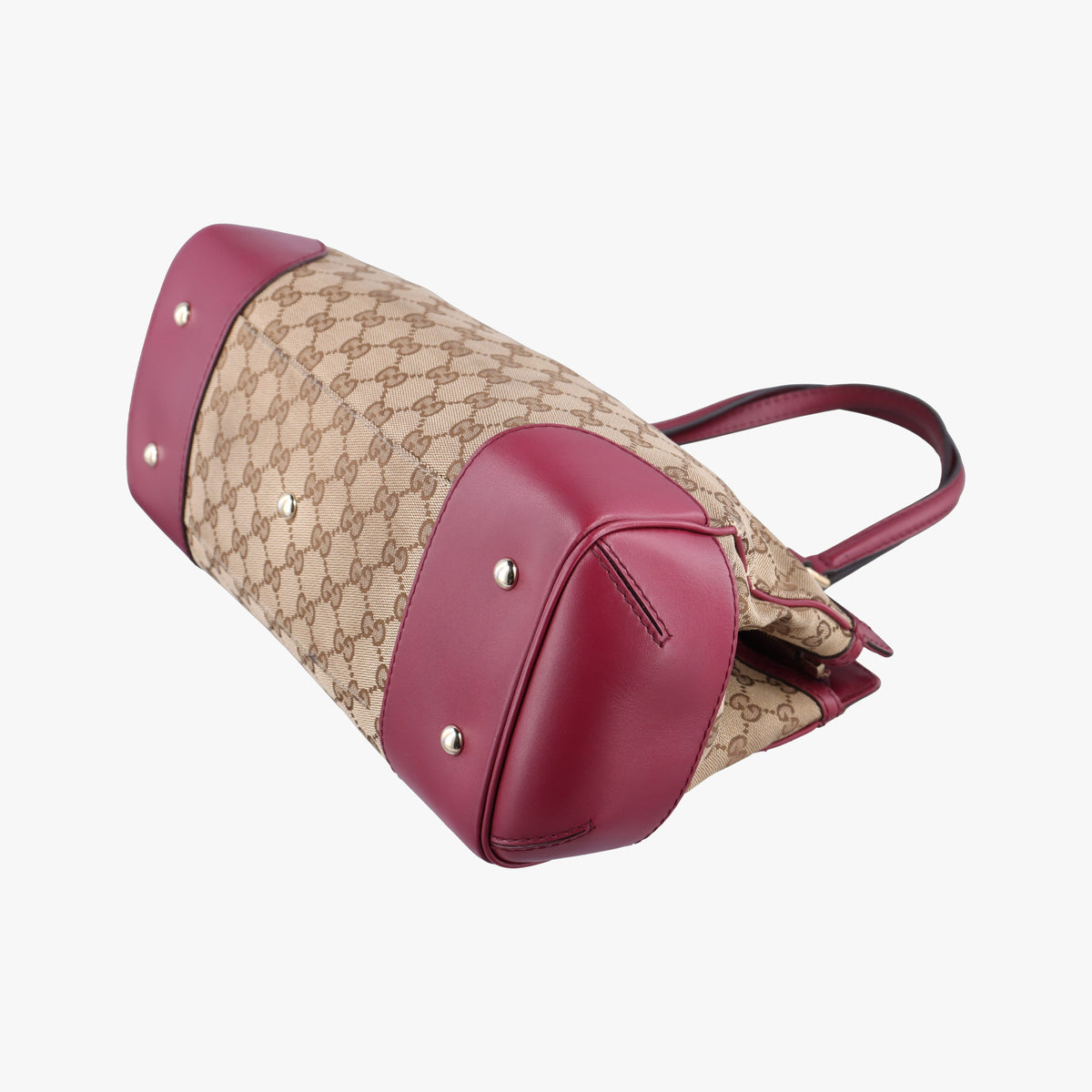 Guccissima Mayfair beige×rose red canvas×leather 257063 I9390936グッチシマ メイフェア ベージュ×ローズレッド キャンバス×レザー 257063 I9390936