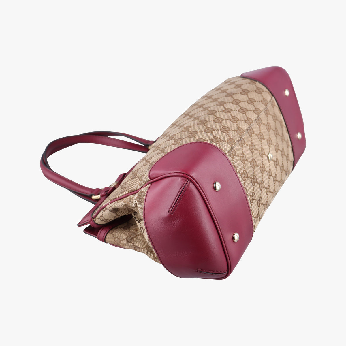 Guccissima Mayfair beige×rose red canvas×leather 257063 I9390936グッチシマ メイフェア ベージュ×ローズレッド キャンバス×レザー 257063 I9390936