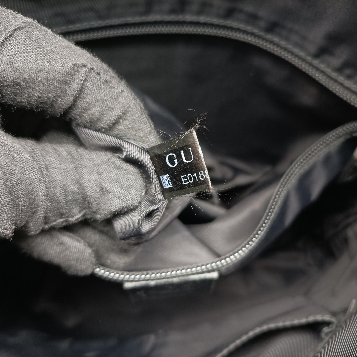 GG Supreme Black PVC coated canvas×Leather 322279 E018861204GGスプリーム ブラック PVCコーティングキャンバス×レザー 322279 E018861204