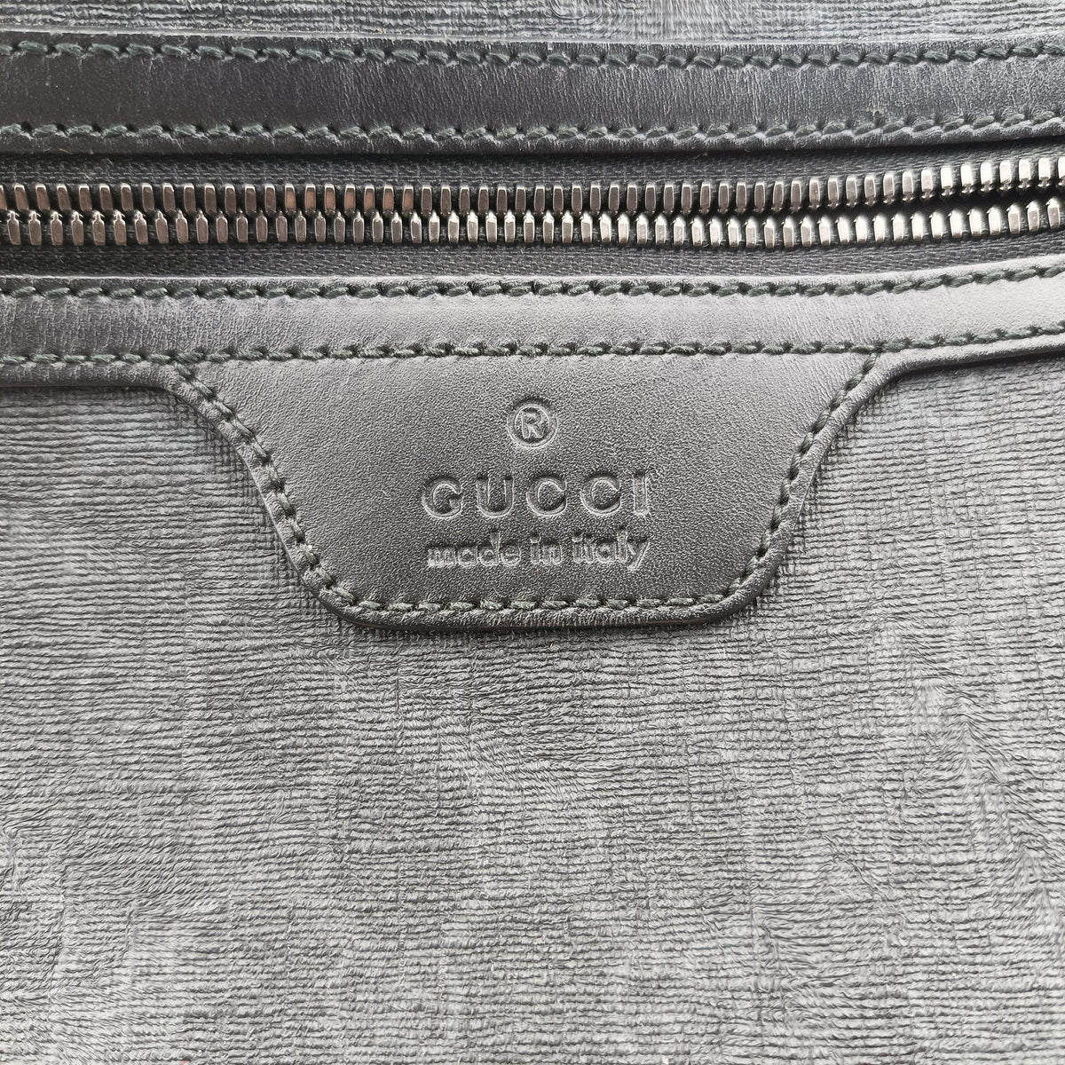 GG Supreme Black PVC coated canvas×Leather 322279 E018861204GGスプリーム ブラック PVCコーティングキャンバス×レザー 322279 E018861204