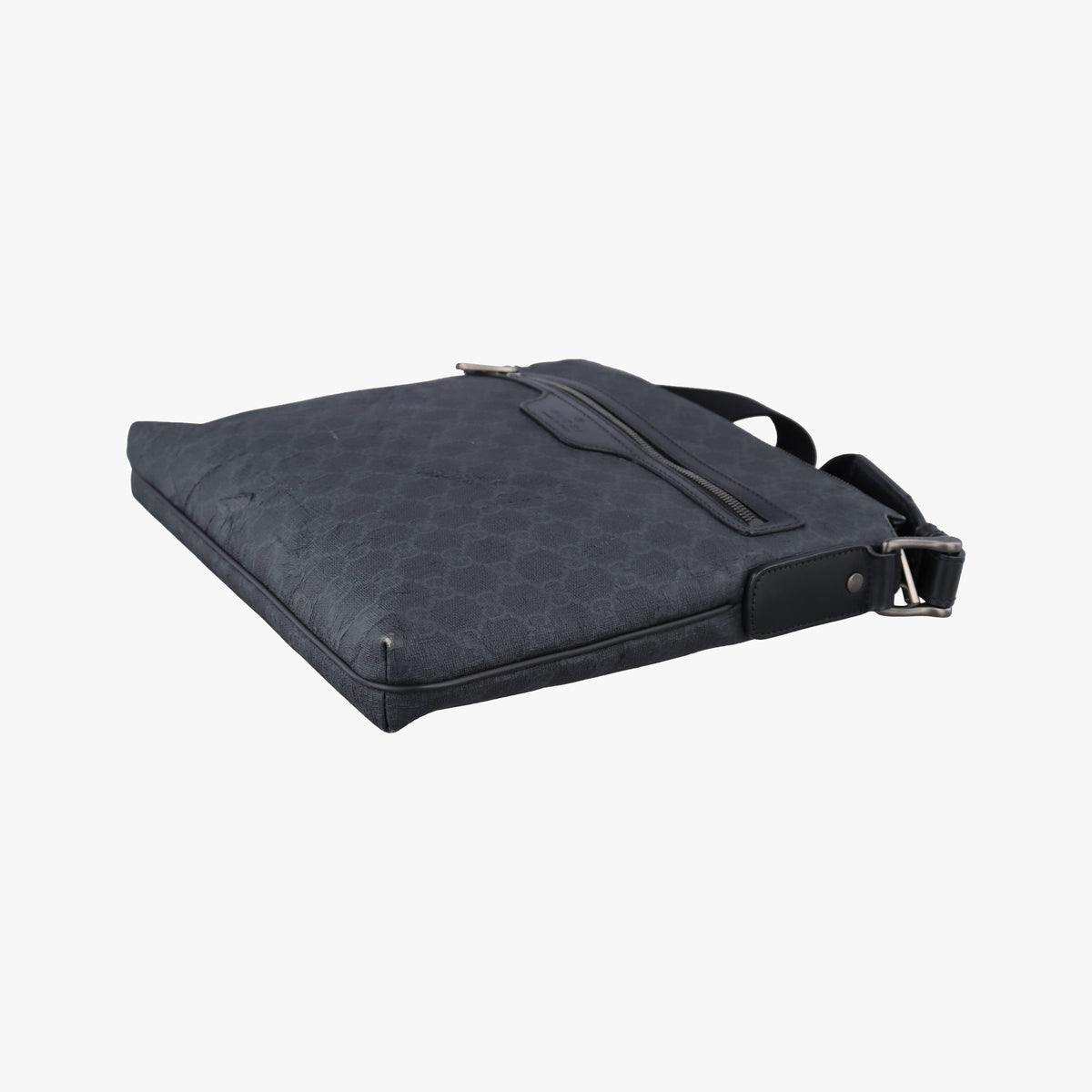 GG Supreme Black PVC coated canvas×Leather 322279 E018861204GGスプリーム ブラック PVCコーティングキャンバス×レザー 322279 E018861204