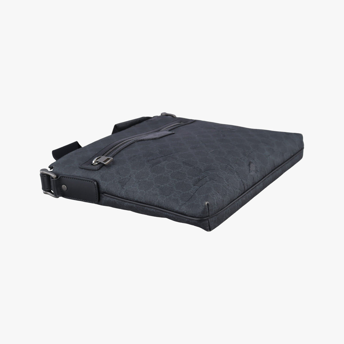 GG Supreme Black PVC coated canvas×Leather 322279 E018861204GGスプリーム ブラック PVCコーティングキャンバス×レザー 322279 E018861204