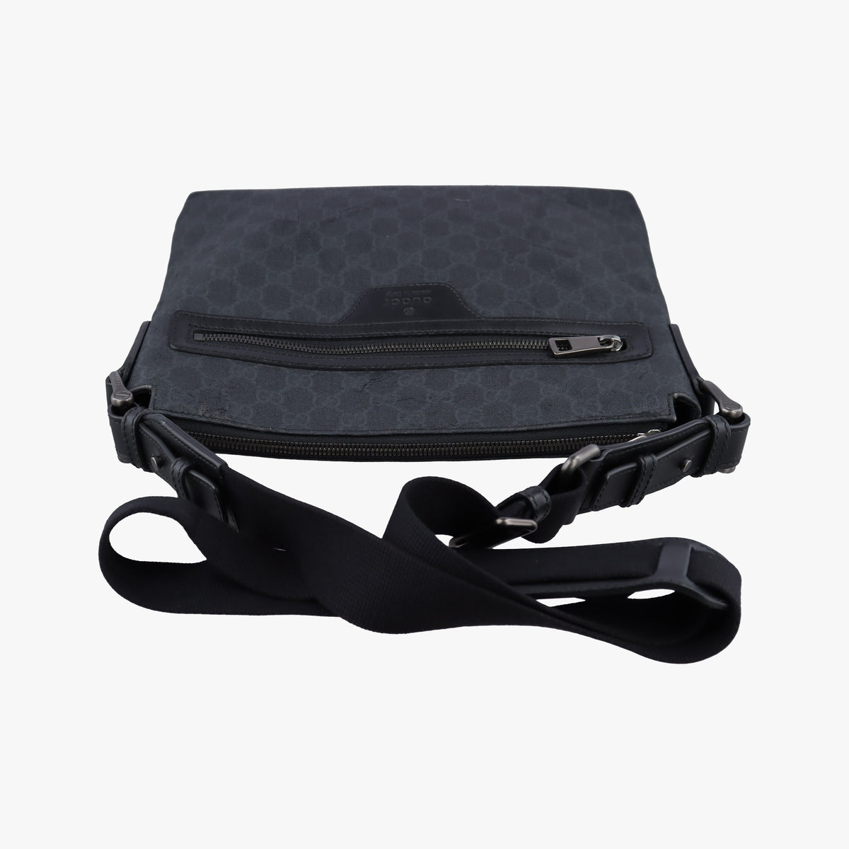 GG Supreme Black PVC coated canvas×Leather 322279 E018861204GGスプリーム ブラック PVCコーティングキャンバス×レザー 322279 E018861204