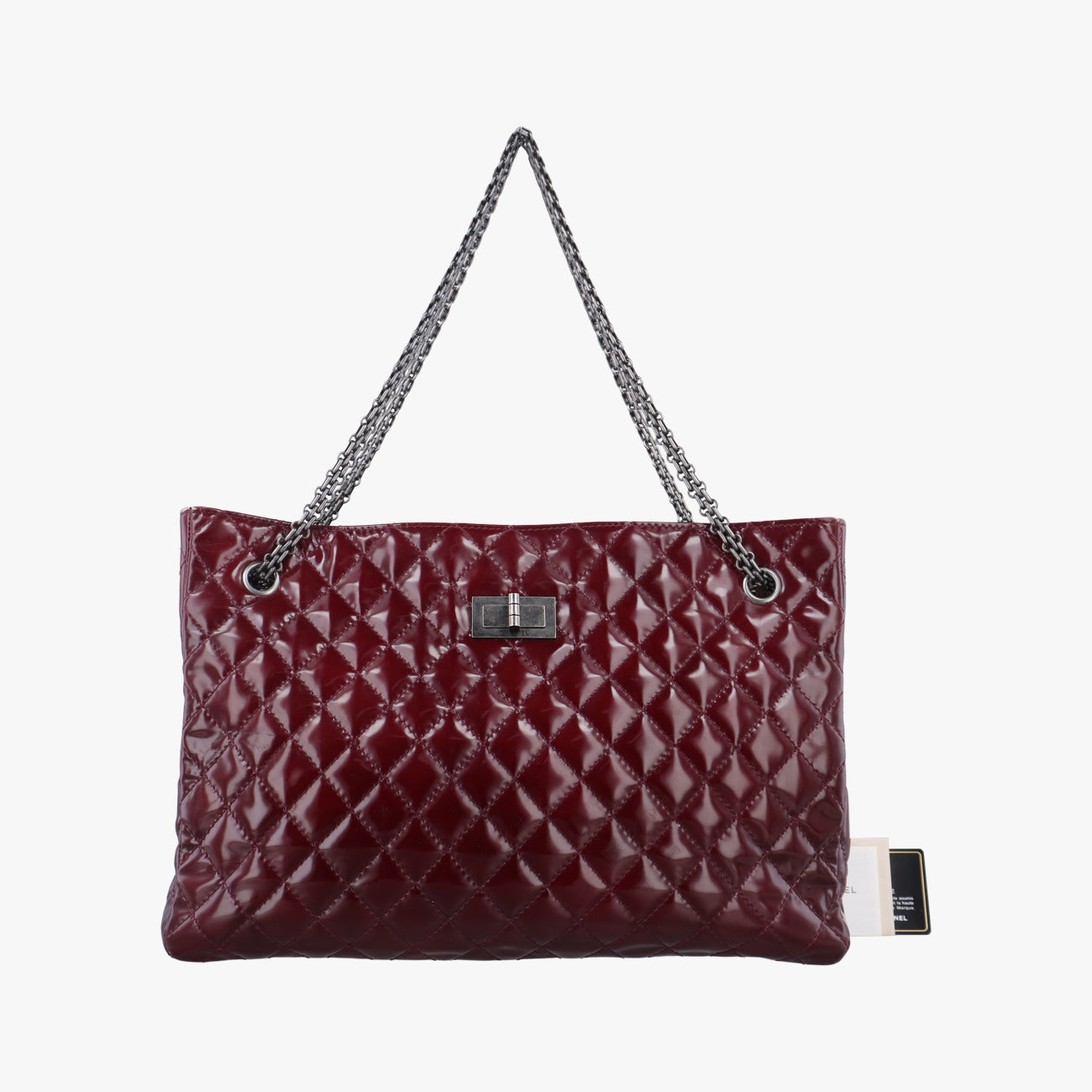 2.55 Shopper tote Burgundy Patent Leather A50976 15443509マトラッセ 2.55 ショッパートート ワインレッド パテント A50976 15443509