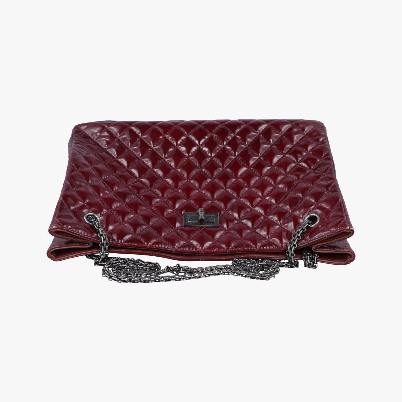 2.55 Shopper tote Burgundy Patent Leather A50976 15443509マトラッセ 2.55 ショッパートート ワインレッド パテント A50976 15443509