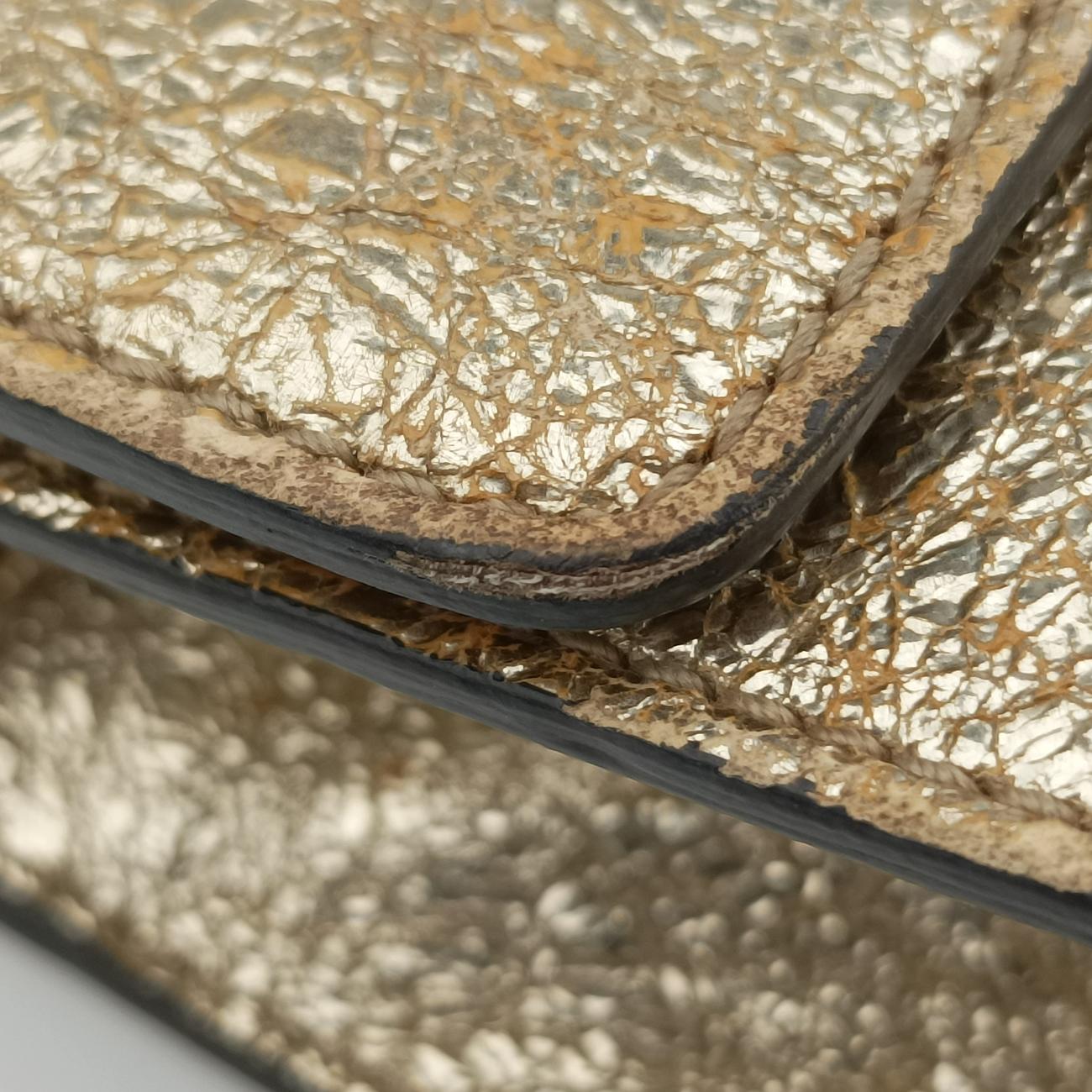 Padlock Golden PVC coated canvas 409487 H019254000パドロック ゴールド PVCコーティングキャンバス 409487 H019254000