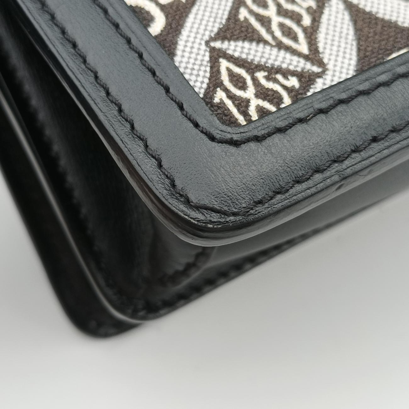 DAUPHINE MM Black×White Monogram Jacquard M57211 GI3220ドーフィーヌ MM ブラック×ホワイト モノグラム ジャガード M57211 GI3220