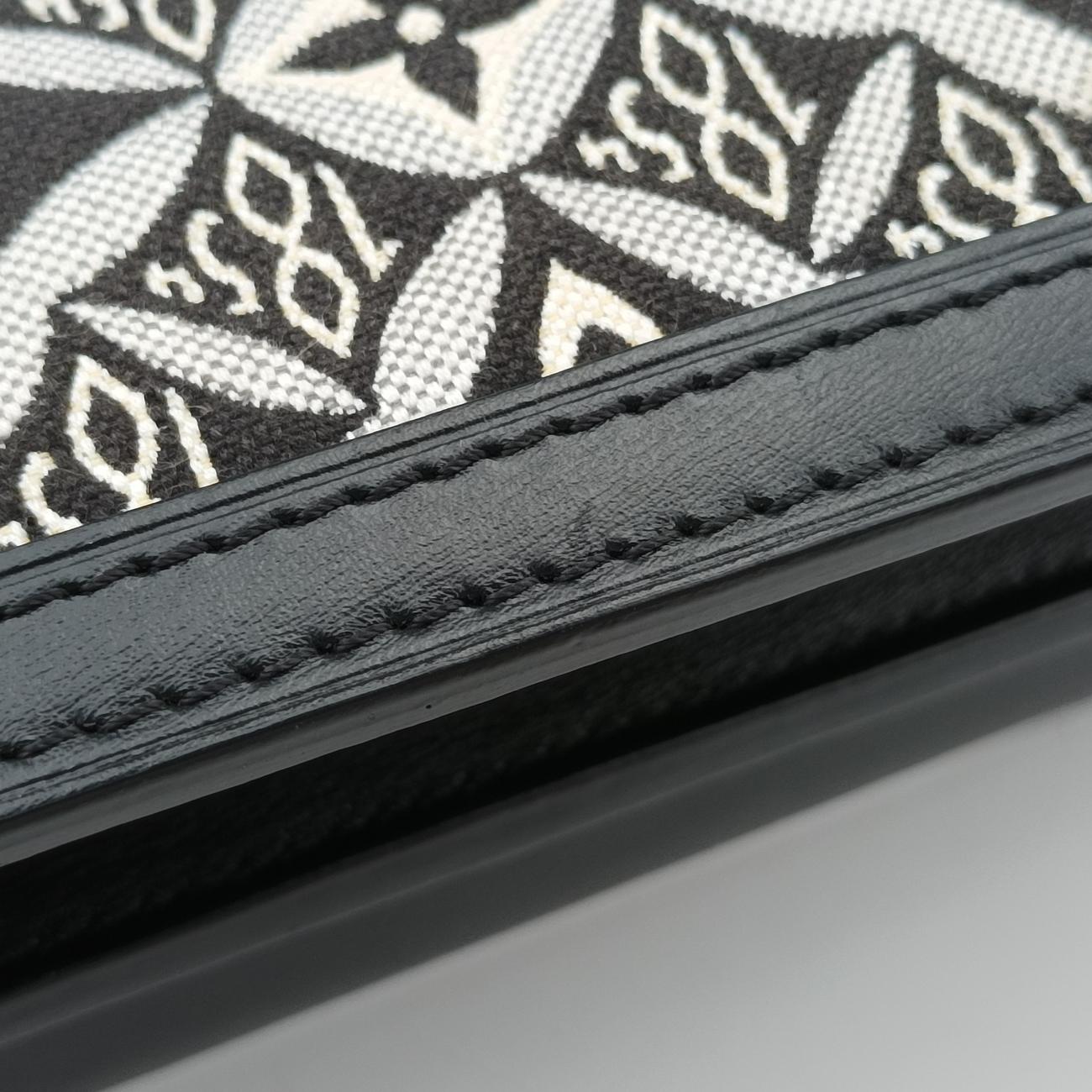 DAUPHINE MM Black×White Monogram Jacquard M57211 GI3220ドーフィーヌ MM ブラック×ホワイト モノグラム ジャガード M57211 GI3220