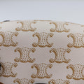 Triomphe Mini Besace White×brown PVC coated canvas  U-CU-5201ミニ ブザス トリオンフ ホワイト×ブラウン PVCコーティングキャンバス  U-CU-5201