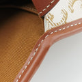 Triomphe Mini Besace White×brown PVC coated canvas  U-CU-5201ミニ ブザス トリオンフ ホワイト×ブラウン PVCコーティングキャンバス  U-CU-5201