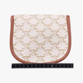 Triomphe Mini Besace White×brown PVC coated canvas  U-CU-5201ミニ ブザス トリオンフ ホワイト×ブラウン PVCコーティングキャンバス  U-CU-5201
