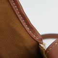 Triomphe Mini Besace White×brown PVC coated canvas  U-CU-5201ミニ ブザス トリオンフ ホワイト×ブラウン PVCコーティングキャンバス  U-CU-5201