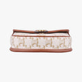 Triomphe Mini Besace White×brown PVC coated canvas  U-CU-5201ミニ ブザス トリオンフ ホワイト×ブラウン PVCコーティングキャンバス  U-CU-5201
