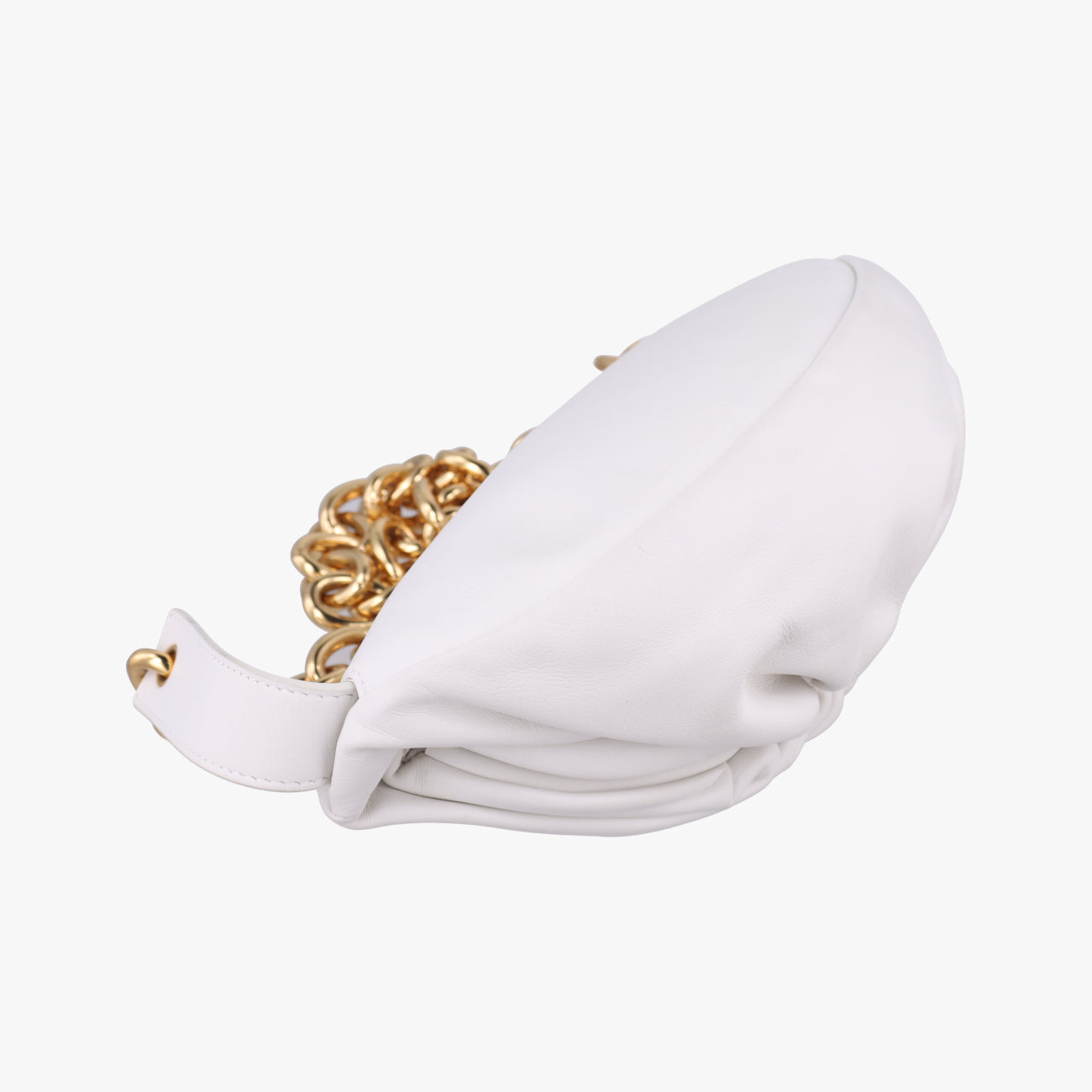 THE Chain Pouch White lambskin  P01462599Pザ チェーンポーチ ホワイト ラムスキン  P01462599P