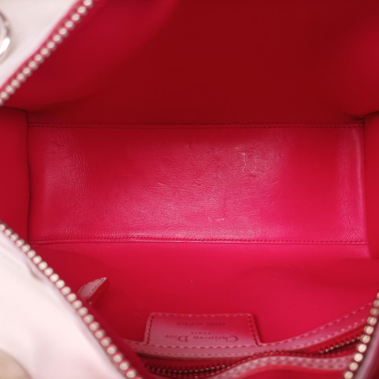 Lady DiorPink×WhiteLeather17-BO-1103レディディオールピンク×ホワイトレザー17-BO-1103