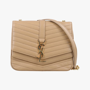 SULPICE Beige Leather 532662 YSL532662.0518スルピス ベージュ レザー 532662 YSL532662.0518