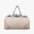 Mistolino Crystal Cluster FrameGreyLeather117ミストリーノクリスタルクラスターフレームグレーレザー117