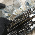 Mistolino Crystal Cluster FrameGreyLeather117ミストリーノクリスタルクラスターフレームグレーレザー117