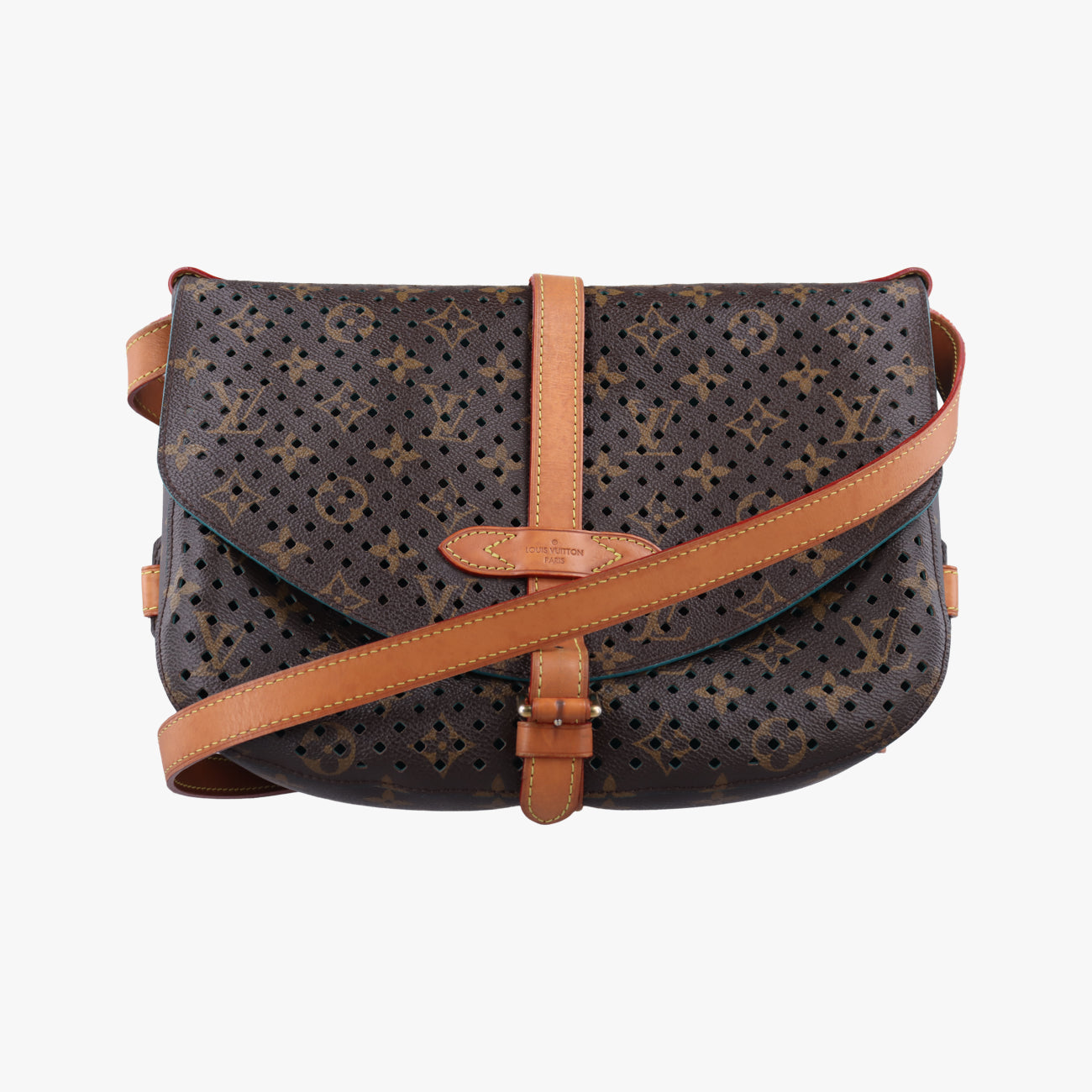 Flore Saumur 30BrownｘTurquoiseMonogram PerfoM93998TJ4131フローレ ソミュール30モノグラム/ブラウン系×ｘテュルコワーズモノグラム ペルフォM93998TJ4131