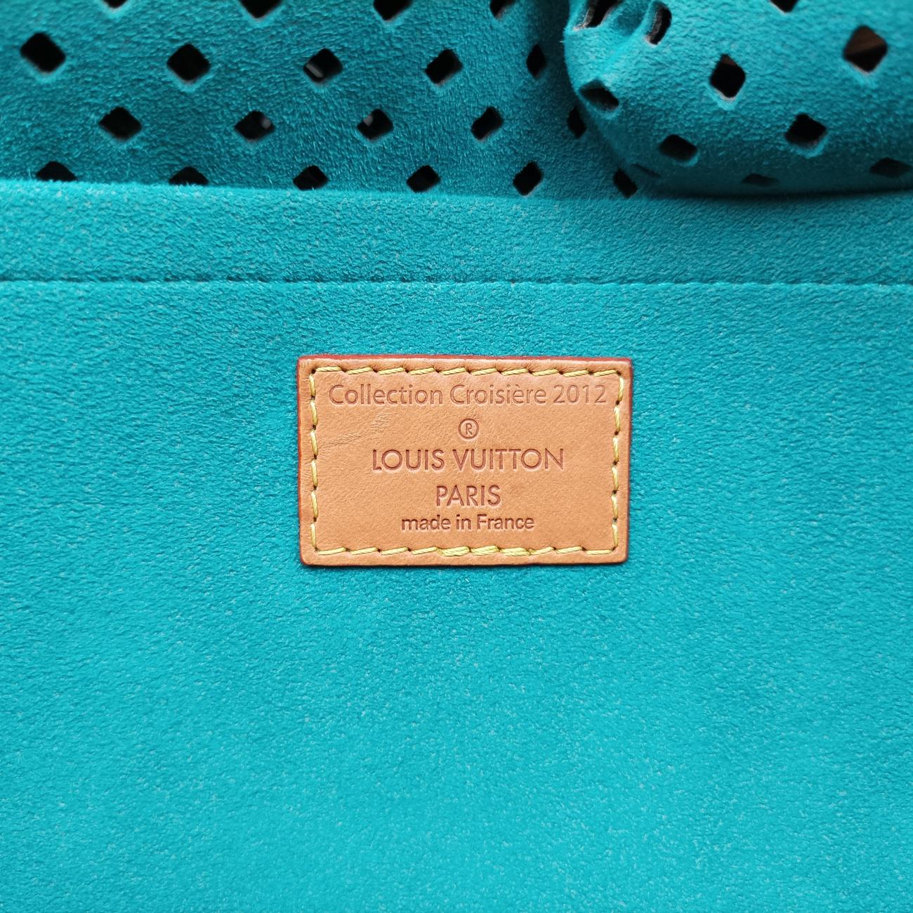 Flore Saumur 30BrownｘTurquoiseMonogram PerfoM93998TJ4131フローレ ソミュール30モノグラム/ブラウン系×ｘテュルコワーズモノグラム ペルフォM93998TJ4131