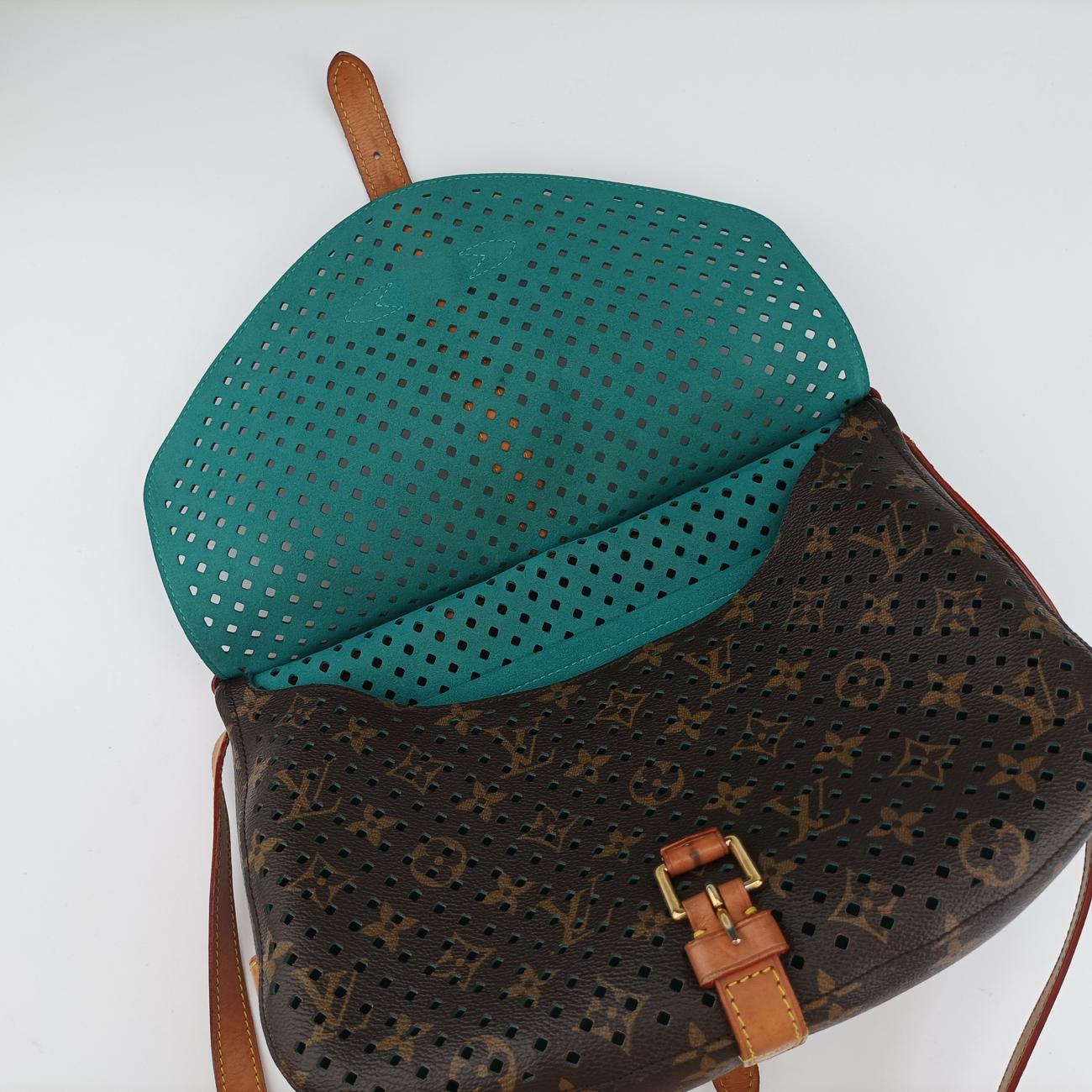 Flore Saumur 30BrownｘTurquoiseMonogram PerfoM93998TJ4131フローレ ソミュール30モノグラム/ブラウン系×ｘテュルコワーズモノグラム ペルフォM93998TJ4131