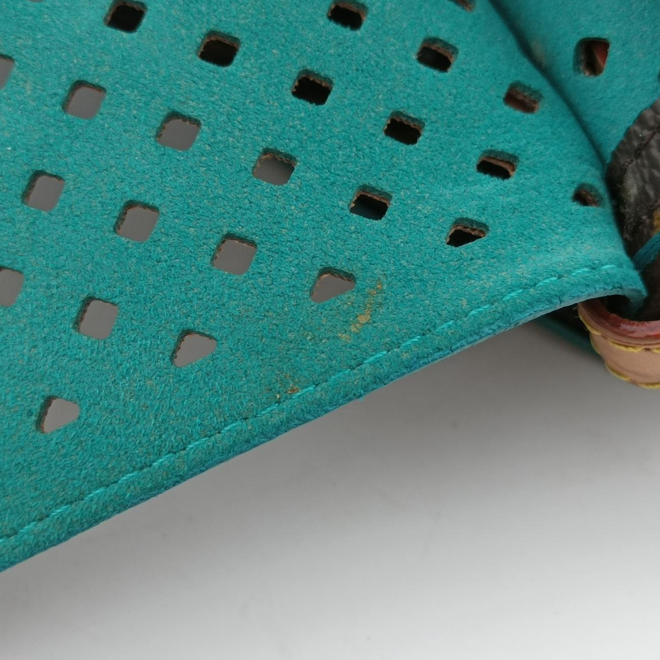 Flore Saumur 30BrownｘTurquoiseMonogram PerfoM93998TJ4131フローレ ソミュール30モノグラム/ブラウン系×ｘテュルコワーズモノグラム ペルフォM93998TJ4131