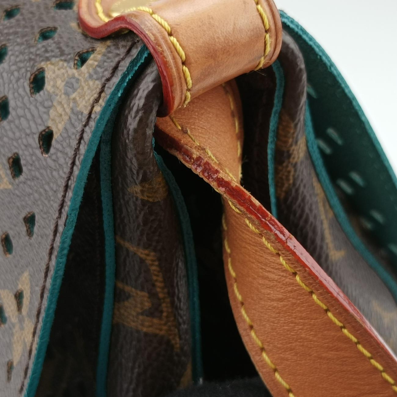 Flore Saumur 30BrownｘTurquoiseMonogram PerfoM93998TJ4131フローレ ソミュール30モノグラム/ブラウン系×ｘテュルコワーズモノグラム ペルフォM93998TJ4131