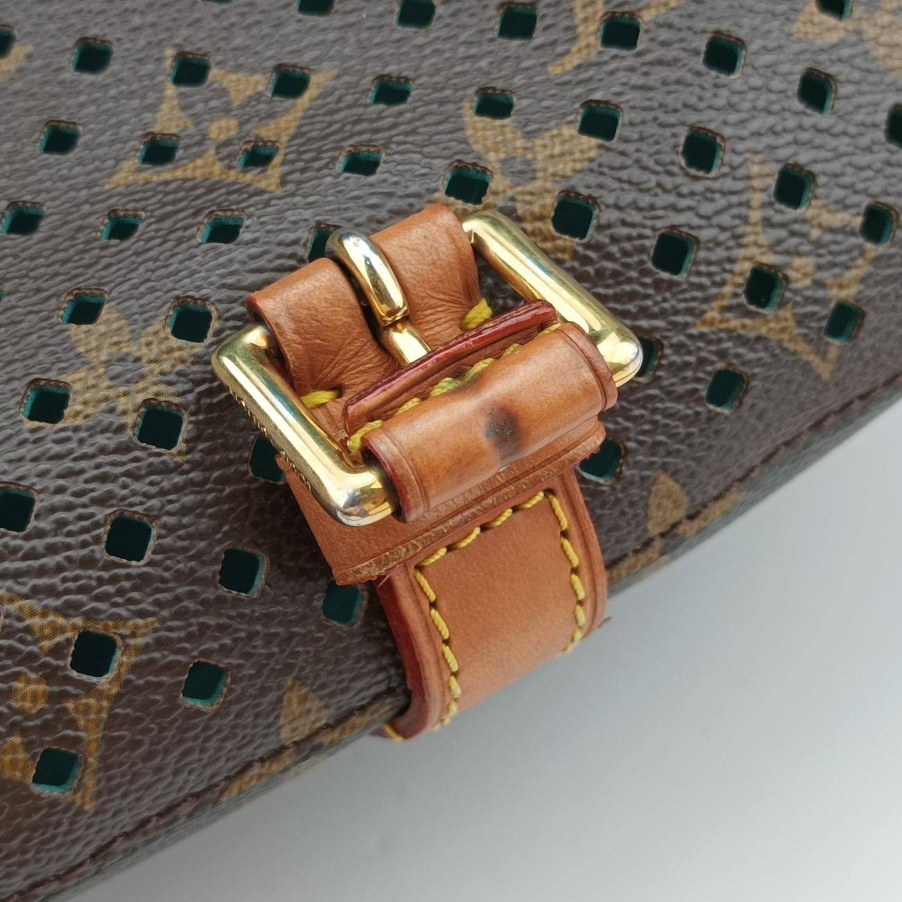 Flore Saumur 30BrownｘTurquoiseMonogram PerfoM93998TJ4131フローレ ソミュール30モノグラム/ブラウン系×ｘテュルコワーズモノグラム ペルフォM93998TJ4131
