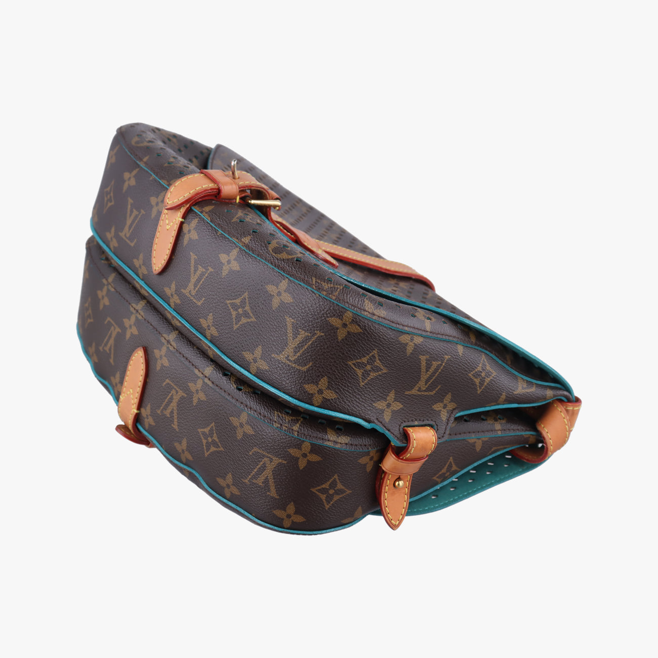 Flore Saumur 30BrownｘTurquoiseMonogram PerfoM93998TJ4131フローレ ソミュール30モノグラム/ブラウン系×ｘテュルコワーズモノグラム ペルフォM93998TJ4131