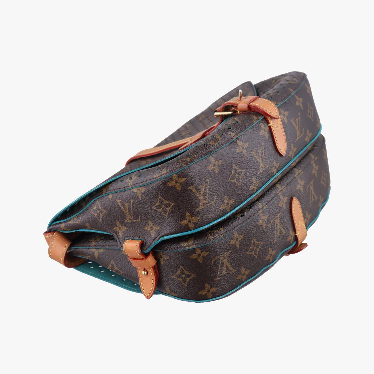 Flore Saumur 30BrownｘTurquoiseMonogram PerfoM93998TJ4131フローレ ソミュール30モノグラム/ブラウン系×ｘテュルコワーズモノグラム ペルフォM93998TJ4131