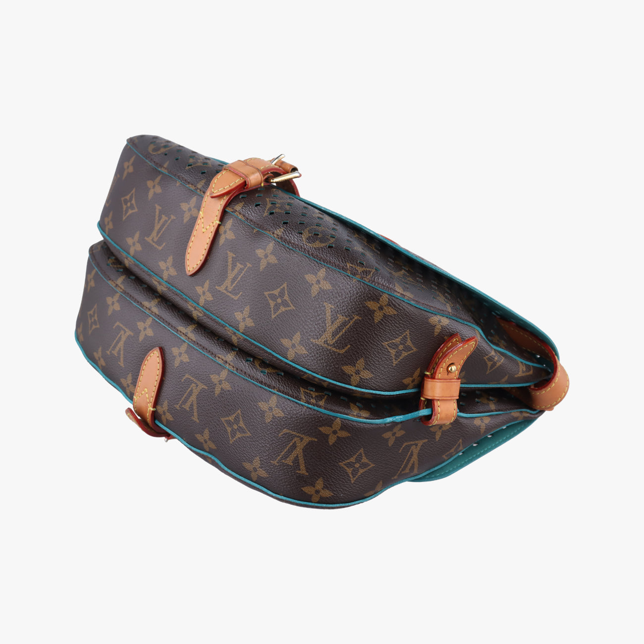 Flore Saumur 30BrownｘTurquoiseMonogram PerfoM93998TJ4131フローレ ソミュール30モノグラム/ブラウン系×ｘテュルコワーズモノグラム ペルフォM93998TJ4131