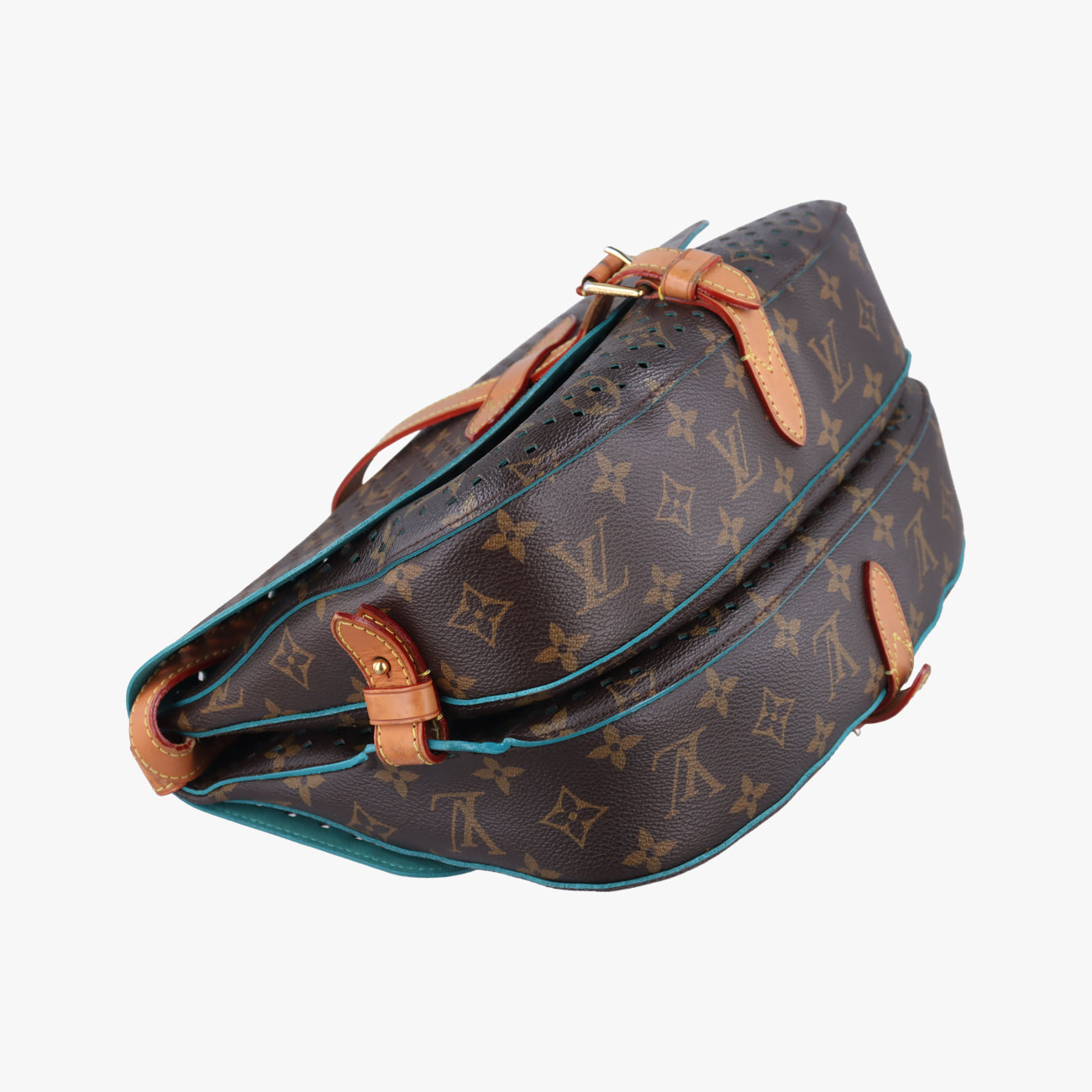 Flore Saumur 30BrownｘTurquoiseMonogram PerfoM93998TJ4131フローレ ソミュール30モノグラム/ブラウン系×ｘテュルコワーズモノグラム ペルフォM93998TJ4131